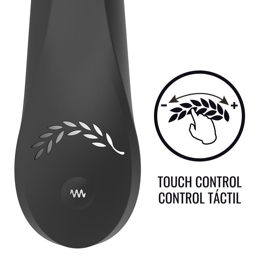 Black&silver-Kean Vibrator con Touch Control-Silicone, 10 velocità 3 Black&silver-Kean Vibrator con Touch Control-Silicone, 10 velocità — BLACK&SILVER · Vibratori (imaginea 3)