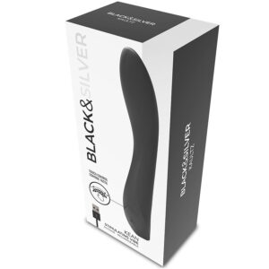Black&silver-Kean Vibrator con Touch Control-Silicone, 10 velocità 19 Black&silver-Kean Vibrator con Touch Control-Silicone, 10 velocità — BLACK&SILVER · Vibratori (imaginea 9)