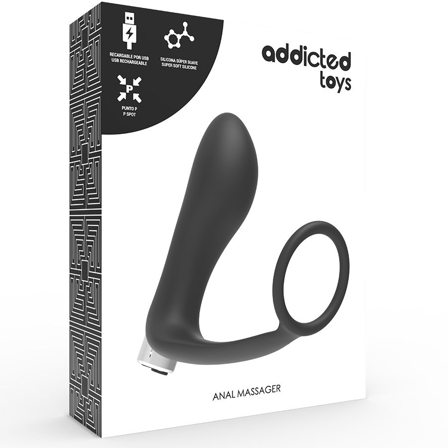 Addicted Toys-Vibratore Prostatico Ricaricabile Modello 1 · Anelli & Guaine per pene (imaginea 5)