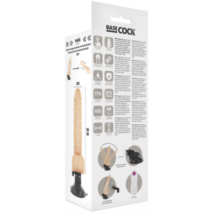 Basecock-Vibratore realistico con testicoli 12 modalità 19.5 cm · Vibratori (imaginea 4)