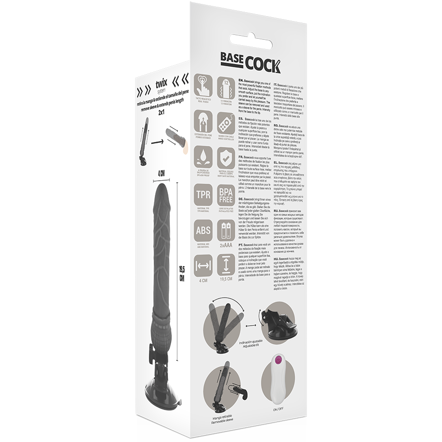 Basecock-Vibratore realistico 12 modalità con telecomando 19.5 cm 19 Basecock-Vibratore realistico 12 modalità con telecomando 19.5 cm · Vibratori (imaginea 3)