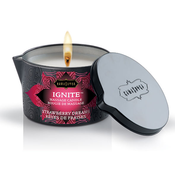 Kamasutra Cosmetics-Strawberry Dreams Candela Massaggio 170 Gr · Massaggio erotico