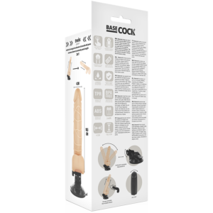 Basecock-Vibratore realistico con telecomando a filo 18.5 cm · Vibratori (immagine 5)