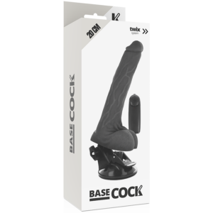 Basecock-Vibratore realistico con testicoli e telecomando da 20 cm · Vibratori (immagine 4)