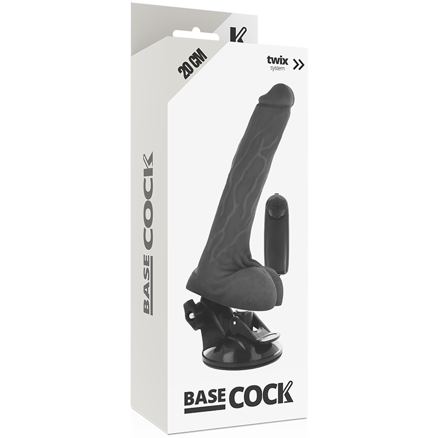 Basecock-Vibratore realistico con testicoli e telecomando da 20 cm · Vibratori (immagine 4)