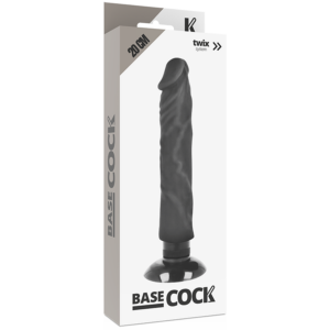 Basecock-Vibratore realistico 2 in 1 con Ventosa 20 cm · Vibratori (immagine 4)
