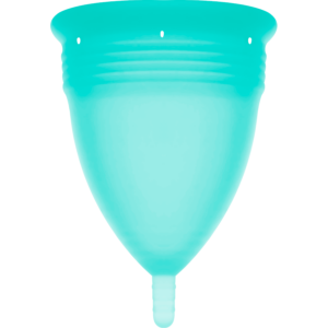 Stercup-Coppa Menstruale di Silicone, Acquamarina · Sesso orale & Corpo