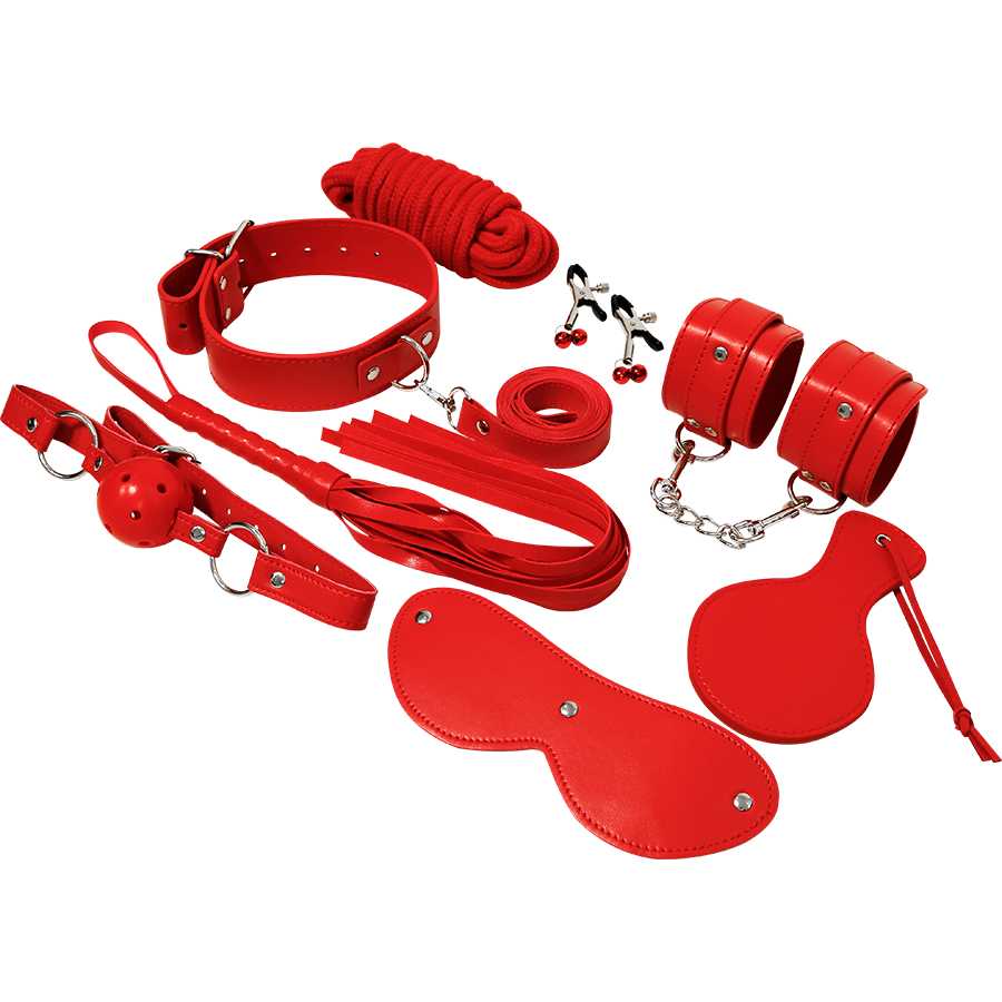 Experience-Kit Bdsm Fetish Red Series-Pelle Ecologica 3 Experience-Kit Bdsm Fetish Red Series-Pelle Ecologica · Bondage & Manette (imaginea 3)