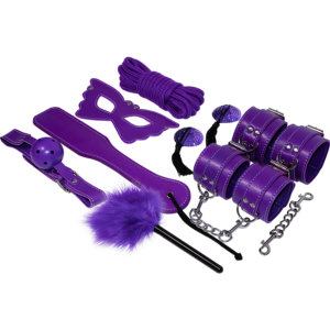 Experience-Set Fetish Bdsm Serie Purple-Pelle Ecologica · Bondage & Manette (imaginea 3)