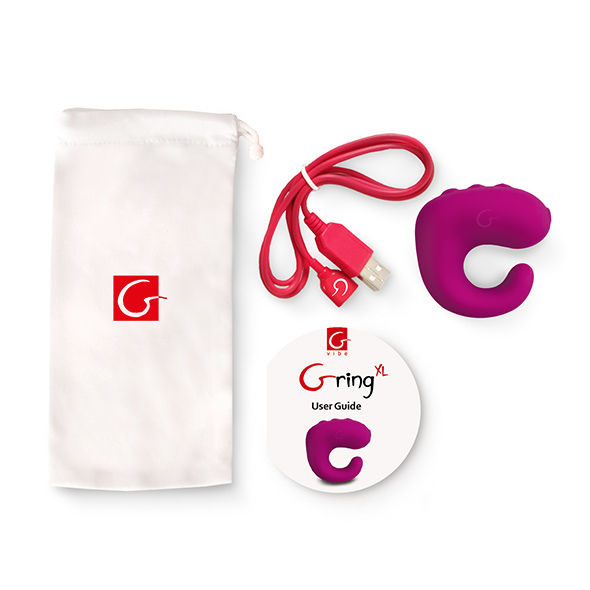 G-vibe-Gring Xl Anello Vibratore Lampone Dolce Silicone, 5 velocità · Anelli & Guaine per pene (imaginea 2)
