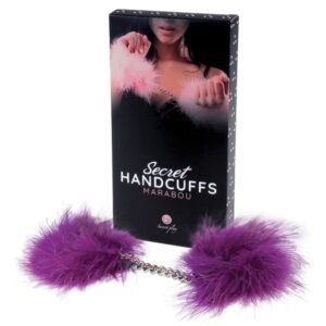 Secretplay 100% Fetish-Manette con Marabou Viola · Bondage & Manette (imaginea 4)