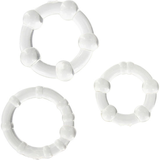 Seven Creations-Set di tre anelli Trasparente