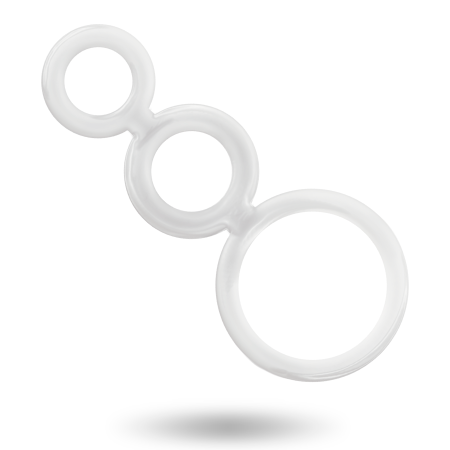 Addicted Toys-Set Anelli per Pene Trasparente · Anelli & Guaine per pene (immagine 2)