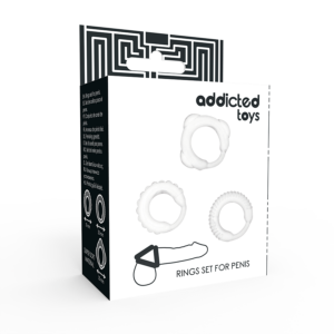 Addicted Toys-Set C-ring · Anelli & Guaine per pene (imaginea 8)