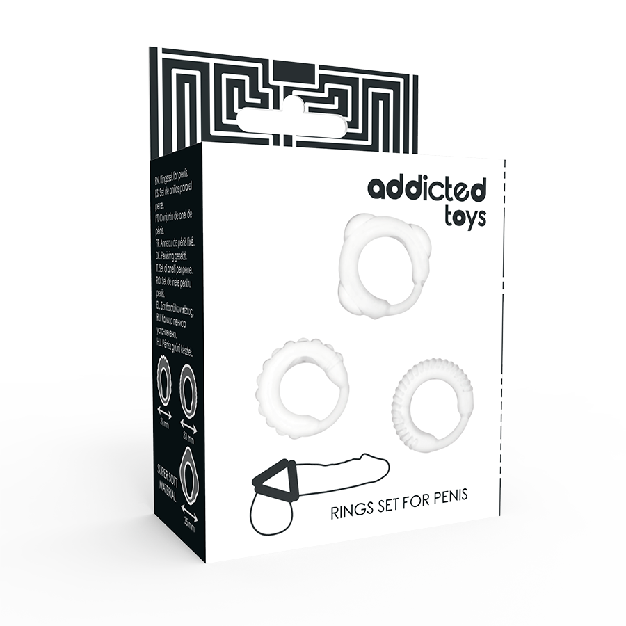 Addicted Toys-Set C-ring · Anelli & Guaine per pene (imaginea 8)