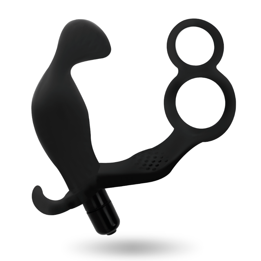 Addicted Toys-Plug anale con doppi anelli per pene e testicoli 1 Addicted Toys-Plug anale con doppi anelli per pene e testicoli · Accessori BDSM