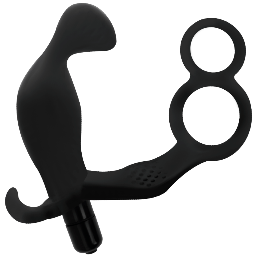 Addicted Toys-Plug anale con doppi anelli per pene e testicoli · Accessori BDSM (imaginea 4)