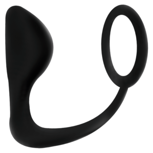 Addicted Toys-Plug anale con Anello fallico Nero-TPR