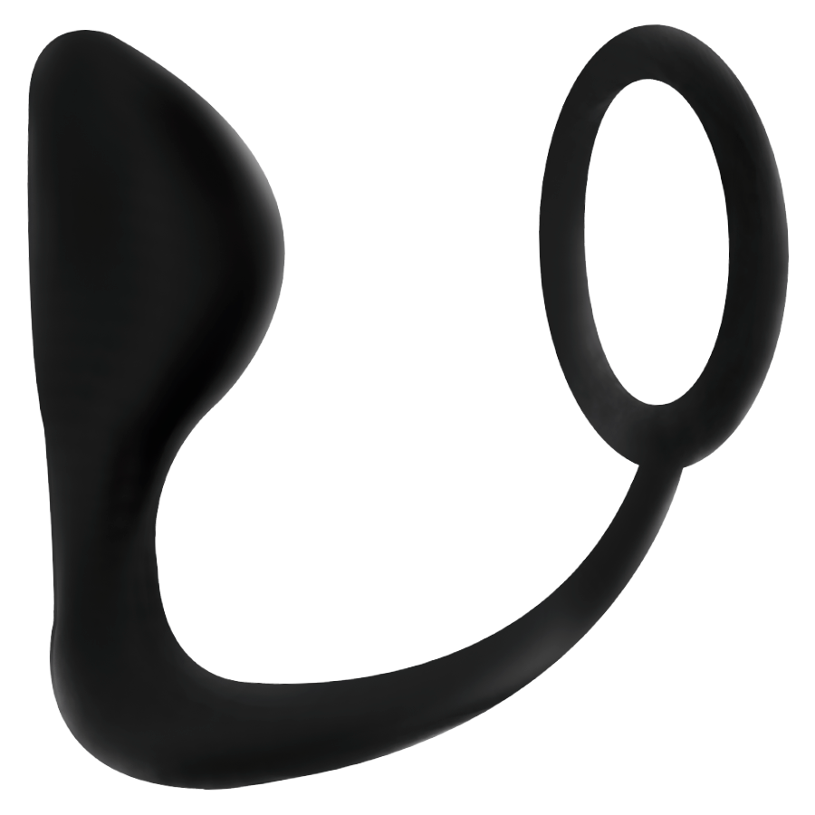Addicted Toys-Plug anale con Anello fallico Nero-TPR