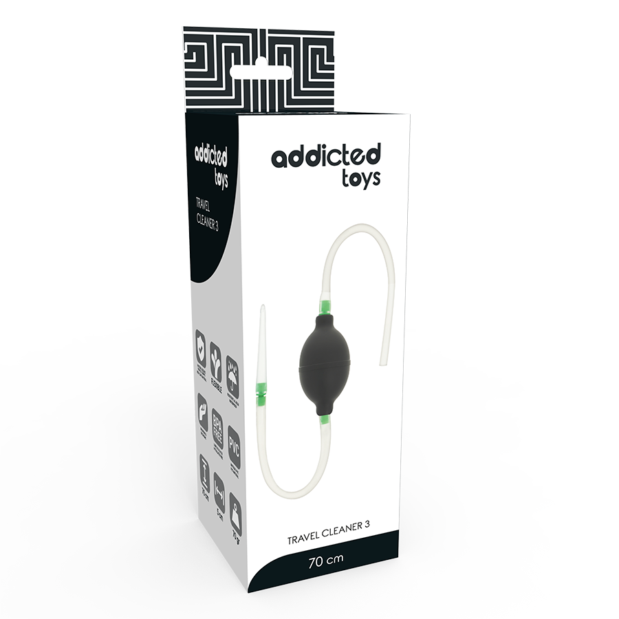 Addicted Toys-Set Clistere Nero-TPR · Giocattoli anali (immagine 3)