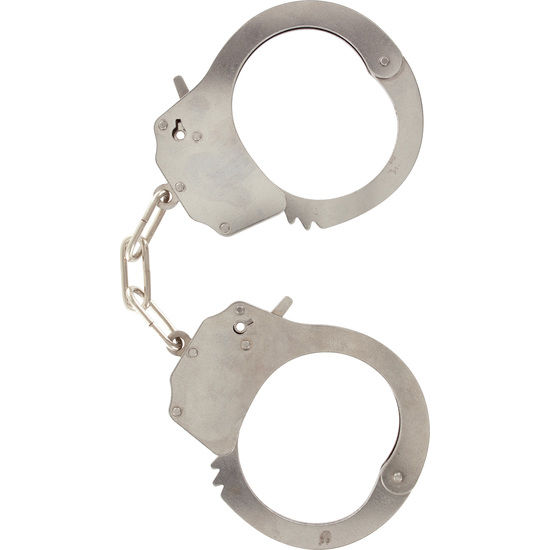 Toyjoy-Manette metalliche per polsini uniti da catena cromata