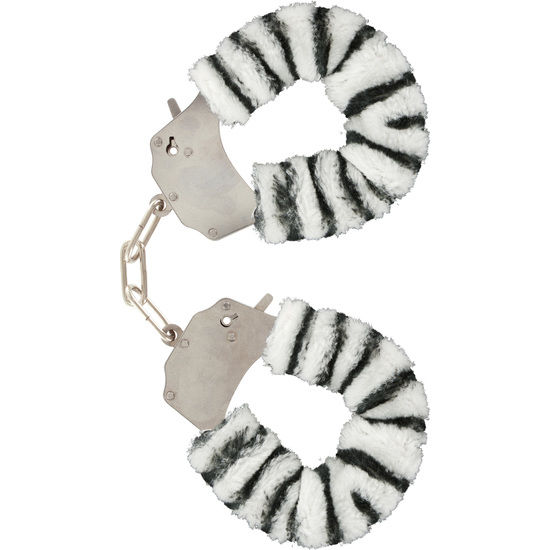 Toyjoy-Manșete Bondage Pufoase Zebra-Metal · Bondage & Catuse