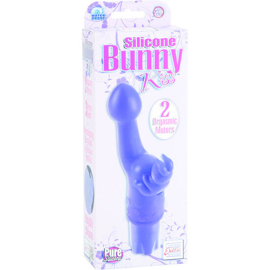 Calexotics-Vibratore Rabbit Kiss Silicone Viola 3 velocità · Vibratori (imaginea 2)