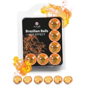 Secretplay Cosmetic-Set 6 Sfere Brasiliane Effetto Riscaldamento