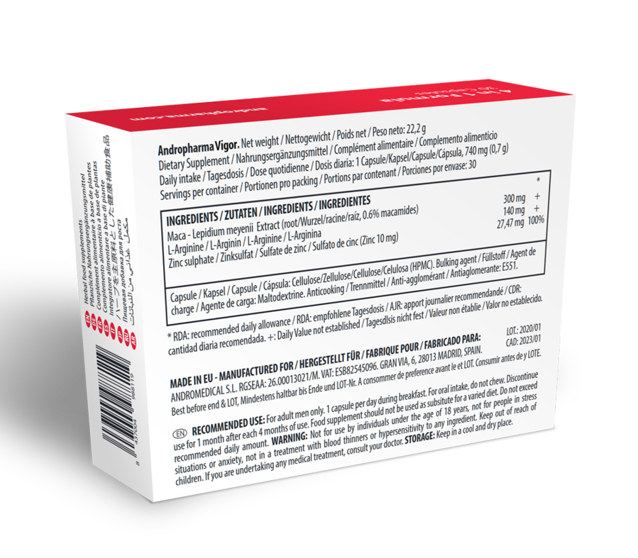 Andro Medical-Andropharma Vigor - Integratore alimentare di erbe 2 Andro Medical-Andropharma Vigor - Integratore alimentare di erbe · Afrodisiaci uomo (imaginea 2)