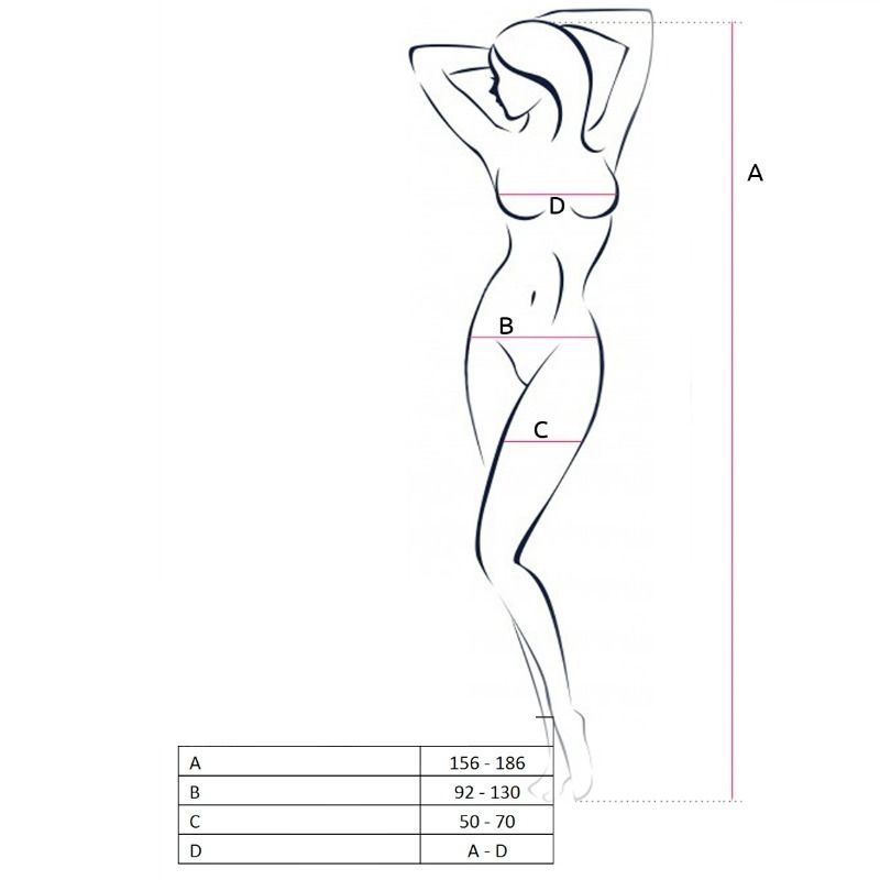 Passion-Bodystocking BS047 con Ricamo · Lingerie spicy & Bodystocking (immagine 2)