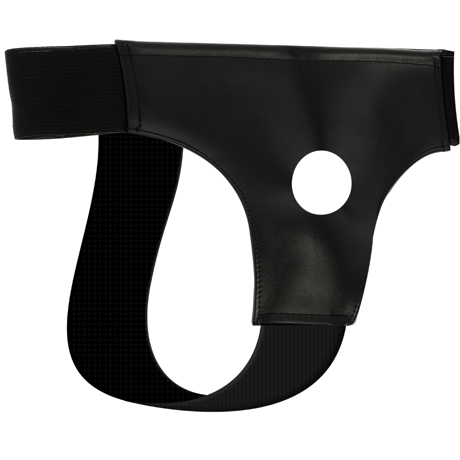 Darkness Sensations-Imbracatura per Dildo con Orifizio One Size-Pelle 4 Darkness Sensations-Imbracatura per Dildo con Orifizio One Size-Pelle · Strap-on & Imbracature (imaginea 4)