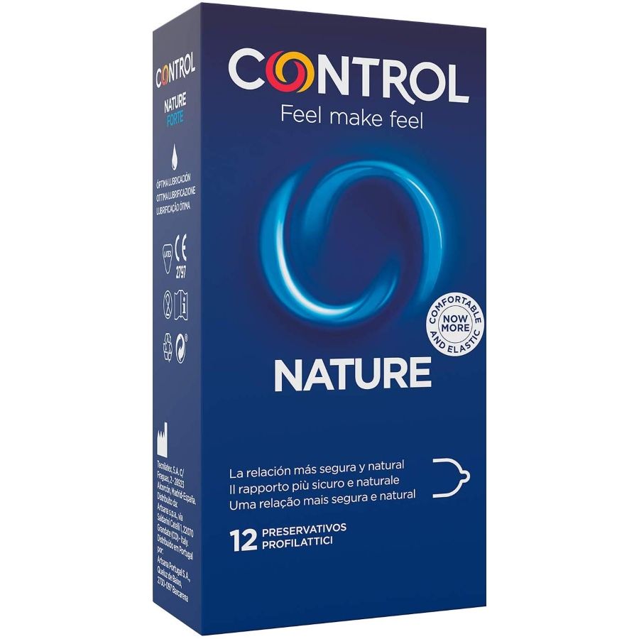 Control Condoms-Adatta Natura Preservativi 12 Pezzi-Lattice