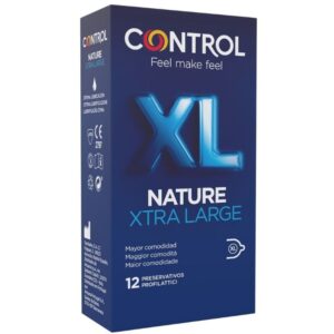 Control Condoms-Adatta Nature Xl Preservativi, 12 Pezzi-Lattice