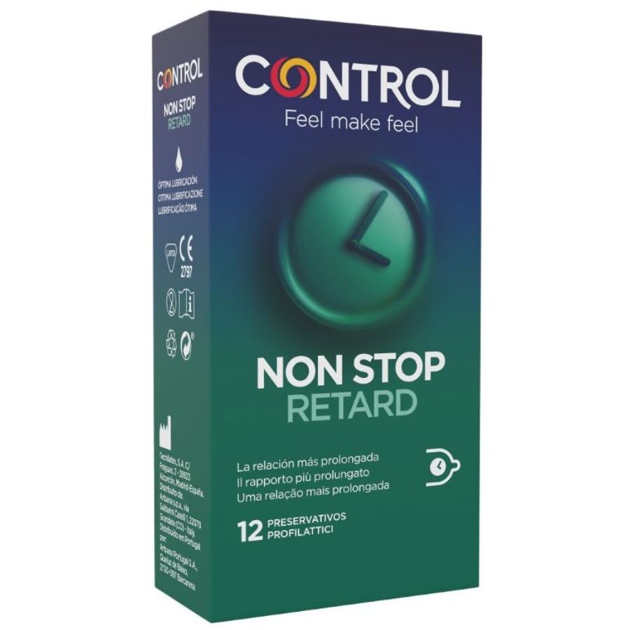 Control Condoms-Non Stop Ritardo Preservativi 12 Pezzi