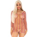 Leg Avenue-Abito Mini Zigzag Mesh Multicolore · Lingerie sexy donna
