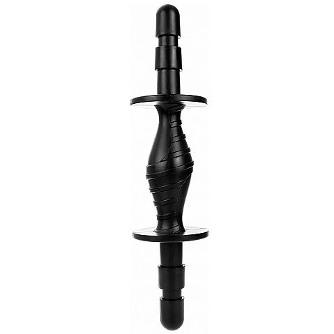 Hung System-Connettore doppio per la penetrazione Nero-TPE · Dildo & Stimolatori