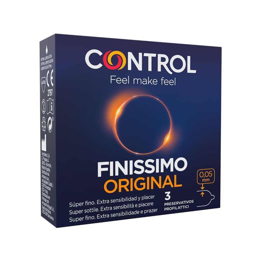 Control Condoms-Finissimo Preservativi 3 Pezzi-Latex