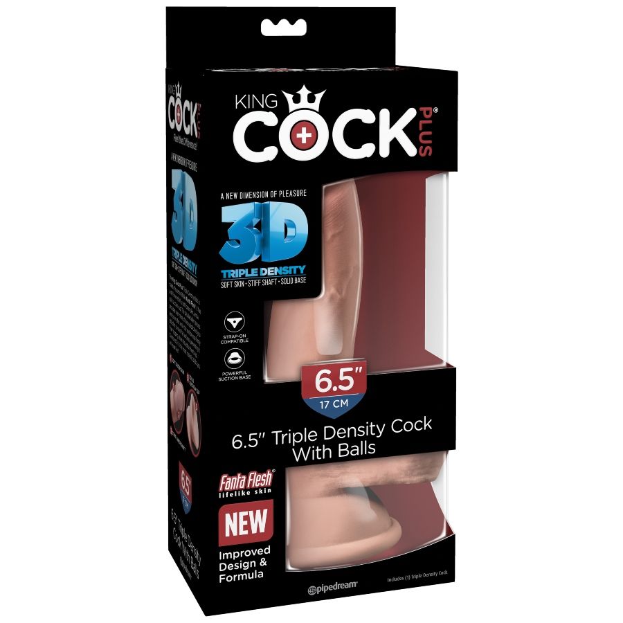 King Cock-Dildo Tripla Densità 14 cm-Ventosa — PIPEDREAMS · Dildo & Stimolatori (immagine 6)