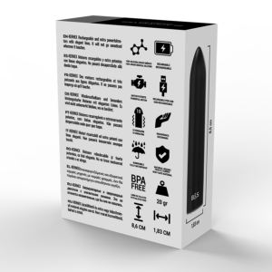 Black&silver-proiettile magnetico vibrante Kernex 2 Nero-Silicone — BLACK&SILVER · Vibratori (immagine 5)