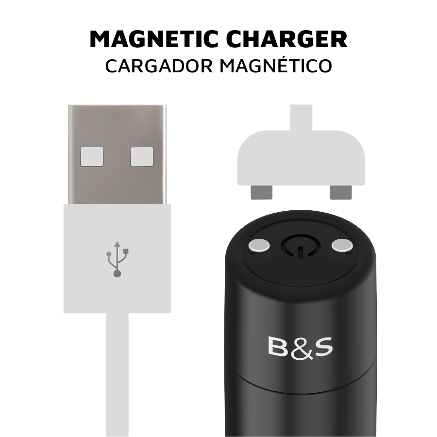 Black&silver-proiettile magnetico vibrante Kernex 2 Nero-Silicone 3 Black&silver-proiettile magnetico vibrante Kernex 2 Nero-Silicone — BLACK&SILVER · Vibratori (immagine 3)