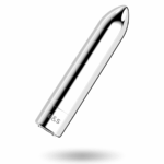 Black&silver-Kailan 2 Silver Vibrating Magnetic Bullet-Silicone — BLACK&SILVER · Vibratori