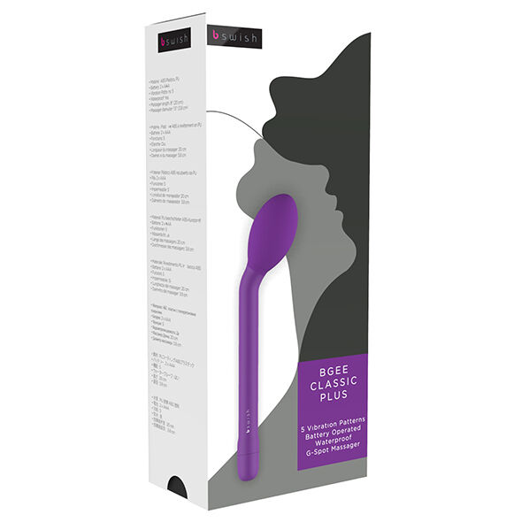 B Swish-Massaggiatore Bgee Classic Plus Lilla Silicone 5 velocità 2 B Swish-Massaggiatore Bgee Classic Plus Lilla Silicone 5 velocità · Vibratori (imaginea 2)