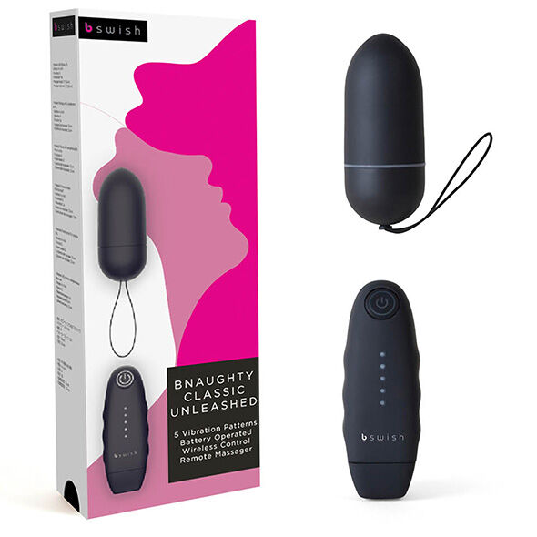 B Swish-Bnaughty Classic Unleashed Nero-5 velocità, Telecomando · Vibratori (imaginea 2)