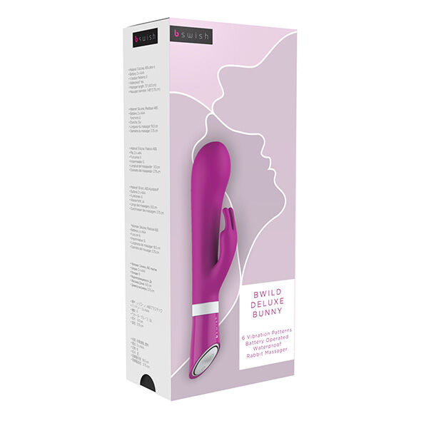B Swish-Bwild Deluxe Bunny Vibratore Coniglio Lampone-Silicone, 5 · Vibratori (imaginea 6)