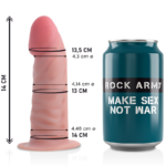 Rock Army-Dual Density Tiger 14 cm -o- 4.46 cm-Waterproof, Ventosa · Dildo & Stimolatori