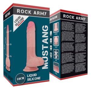 Rock Army-Silicone Liquido Premium Mustang Realistico 18 cm · Dildo & Stimolatori (immagine 5)