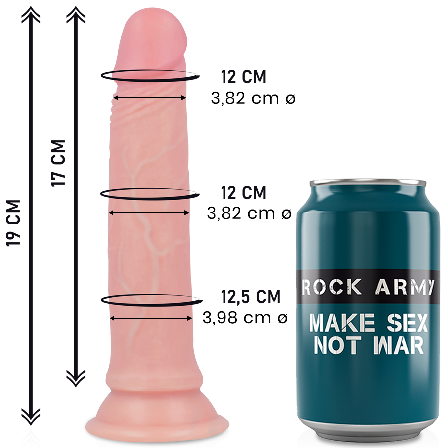 Rock Army-Vendicatore Liquido Silicone Premium Realistico 19 cm