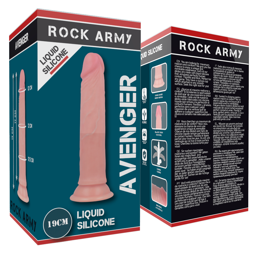 Rock Army-Vendicatore Liquido Silicone Premium Realistico 19 cm 3 Rock Army-Vendicatore Liquido Silicone Premium Realistico 19 cm · Dildo & Stimolatori (imaginea 3)