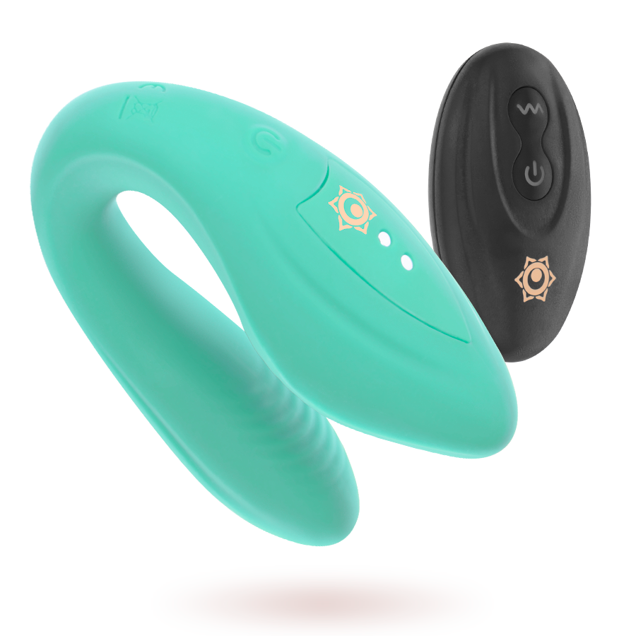 RITHUAL - KAMA REMOTE COUPLES MASSAGER BLACK Rithual-Vibratore per Coppia Kama con Telecomando · Giocattoli per coppie