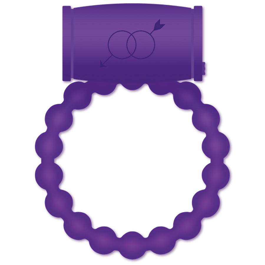 Casual Love-25 Anello Vibratore per Coppia Viola-Silicone